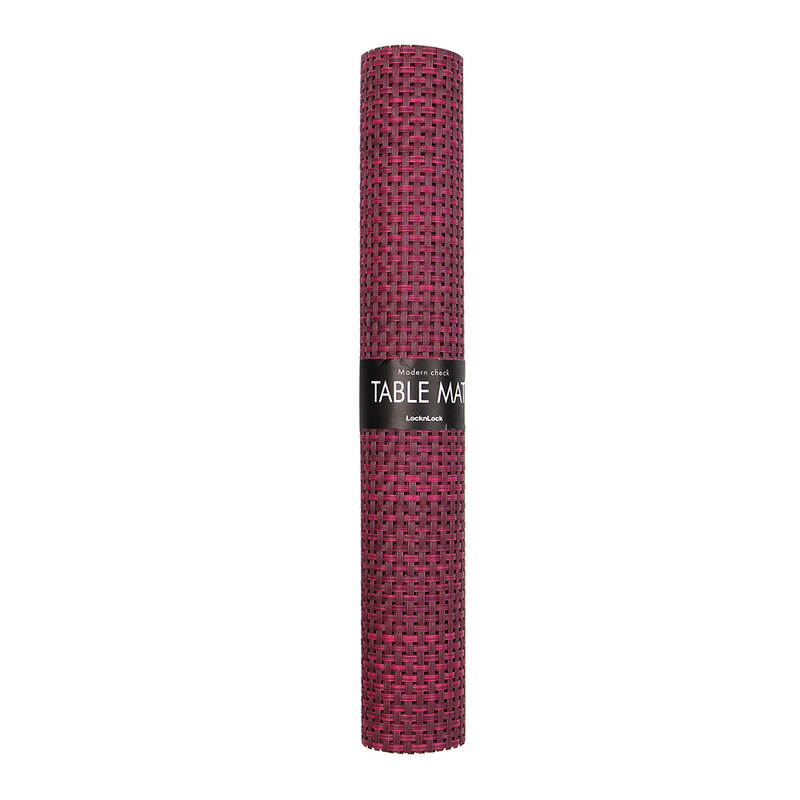 Tấm Lót Bàn Ăn Modern Check Pm44001, 300x450mm - 3 Màu (Nâu, Xám. Đỏ Vang) - ETM172 image number null